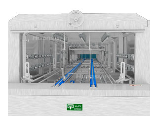 環(huán)速洗筐機-隧道內(nèi)設計圖