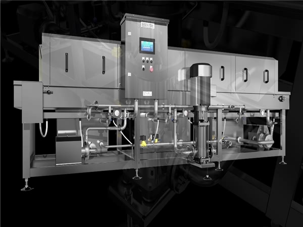 供應，周轉(zhuǎn)筐清洗機，塑料筐洗箱機，自動不銹鋼洗箱機設備，商家銷售，洗筐機