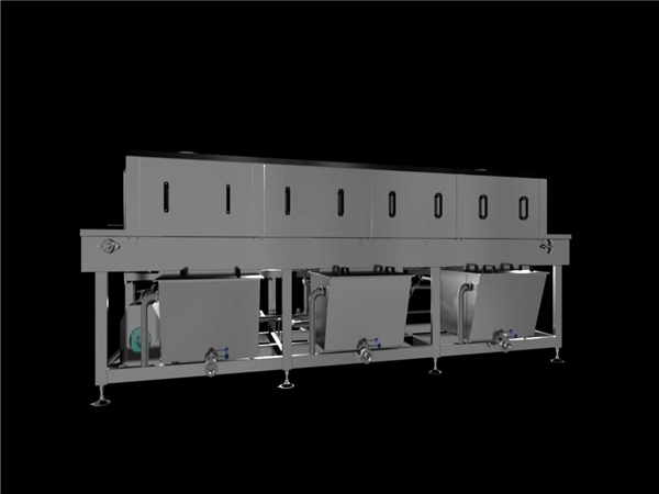 周轉筐清洗機，解決細菌殘留，降低50%能耗，提升效率80%