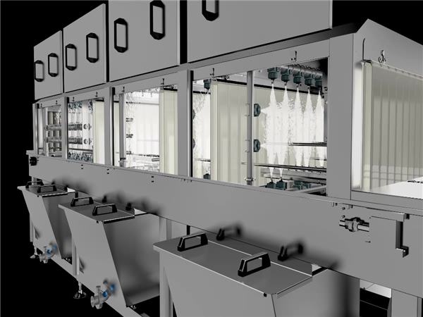 周轉箱清洗機，果蔬氣泡清洗機，檳榔篩盤清洗機，洗盤機，洗筐機