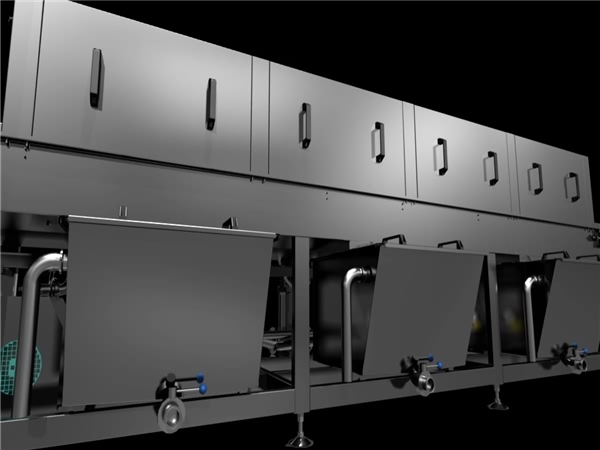 周轉箱清洗機，果蔬氣泡清洗機，檳榔篩盤清洗機，洗盤機，洗筐機