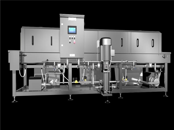 蔬菜筐子清洗機，食品周轉箱清洗機，料筐清洗機