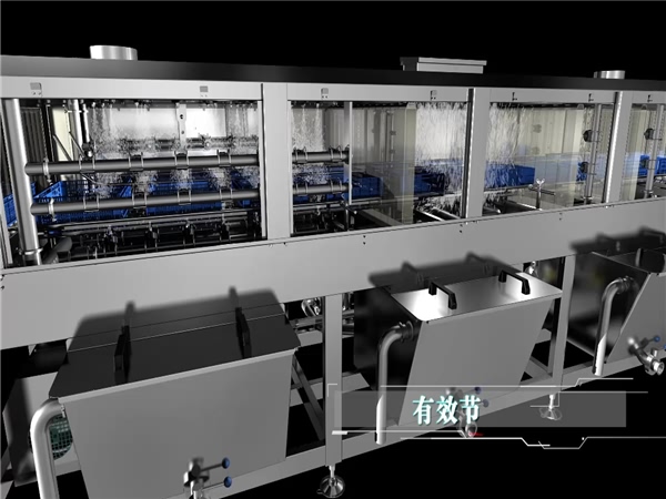 全自動洗框機銷售，周轉(zhuǎn)箱清洗機，食品專用消毒洗筐機