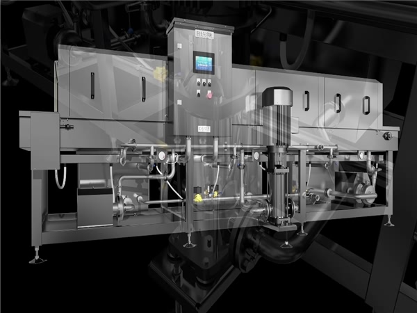 塑料筐清洗機(jī)械，可調(diào)高壓水清洗設(shè)備，周轉(zhuǎn)箱清洗機(jī)