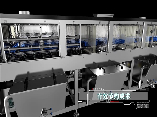 全自動洗筐機，大洋牌周轉(zhuǎn)箱清洗機，啤酒筐清洗機