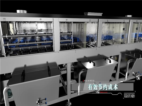 全自動洗筐機，大洋牌周轉(zhuǎn)箱清洗機，啤酒筐清洗機