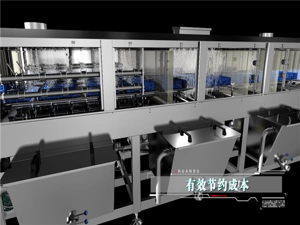 廠家銷售全自動周轉(zhuǎn)箱洗筐機，烘干式清洗機，周轉(zhuǎn)筐清洗機