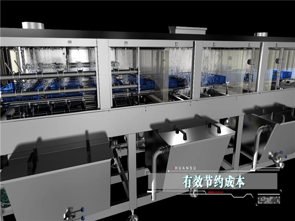大型洗筐機，塑料筐清洗機，周轉箱清洗機