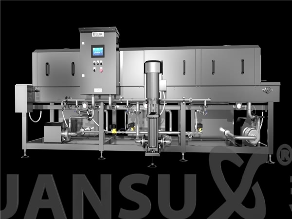 廠家定制，全自動不銹鋼熱水高壓噴淋洗筐機，周轉箱清洗機，塑料筐清洗機包郵