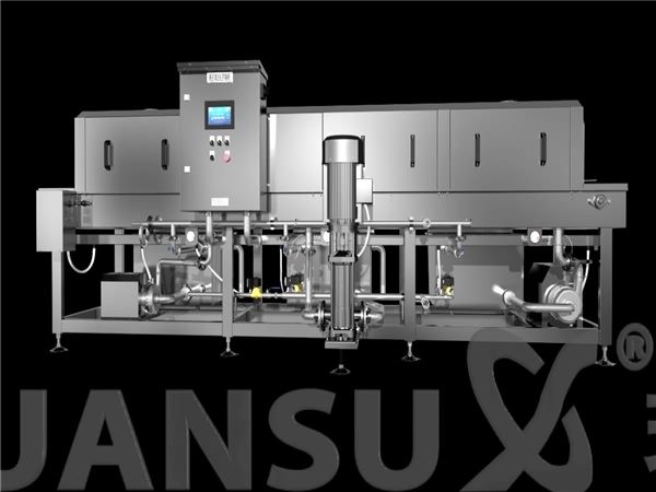 洗筐機，隧道式清洗機，周轉(zhuǎn)箱清洗機，屠宰框清洗機，