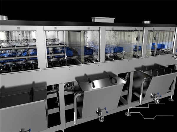 周轉箱清洗機，冷凍盤清洗機，廠家銷售